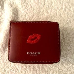 Coach travel jewelry case. Never used.